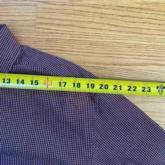 Eddie Bauer Mens M Button Down Wrinkle Resistant Red Plaid Long Sleeve Shirt - Picture 9 of 11